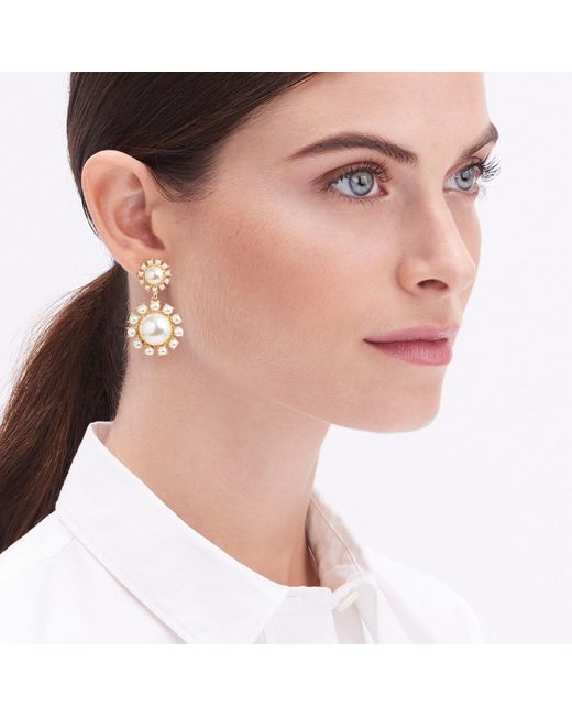 J crew shop pearl drop earrings