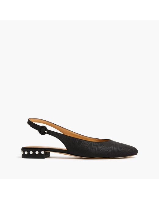 J.Crew Pearlheel Slingback Flats in Brown Lyst