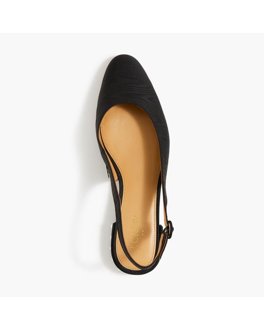 J.Crew Pearlheel Slingback Flats in Brown Lyst