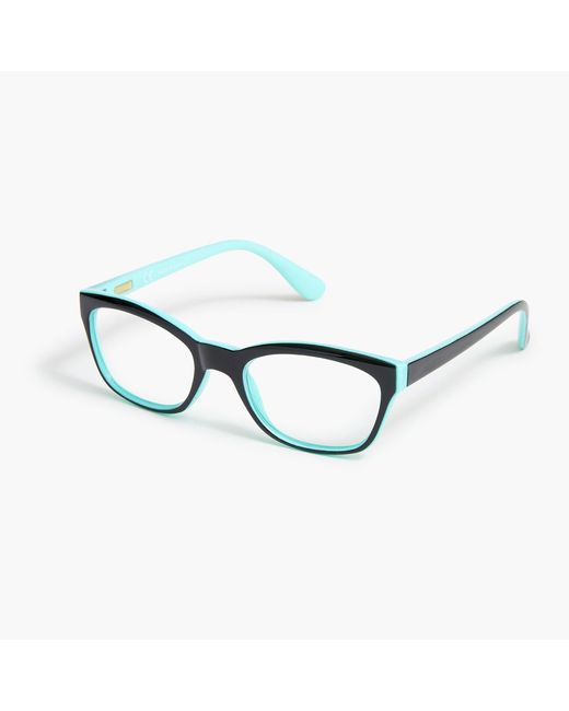 J.Crew Reader Glasses in Blue Lyst
