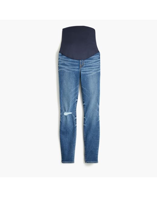 J.Crew Cotton Maternity Jean In Signature Stretch in Blue Lyst