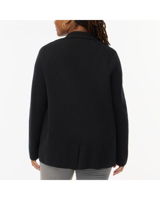 J.Crew Twobutton Sweater Blazer in Black Lyst