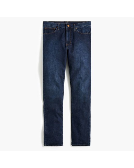 J.Crew Cotton Straightfit Jean In Vintage Flex in Ultra Navy Blue Wash