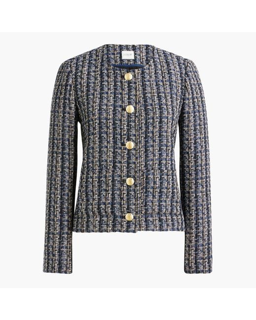 J.Crew Tweed Lady Jacket in Black Lyst