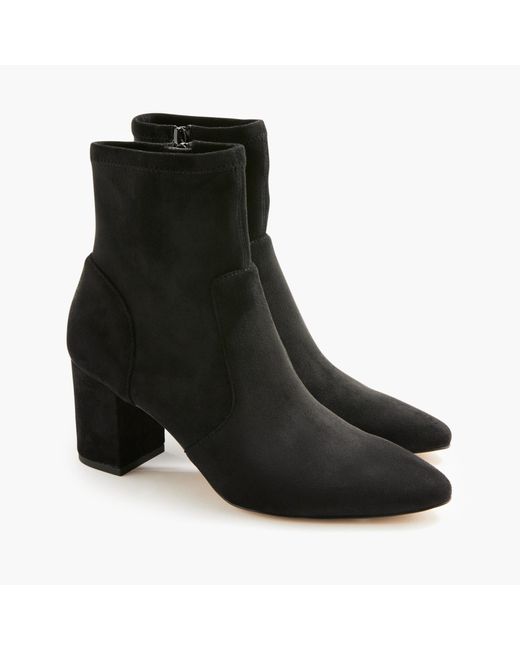 J.Crew Black Pointed-toe Boots With Stretch