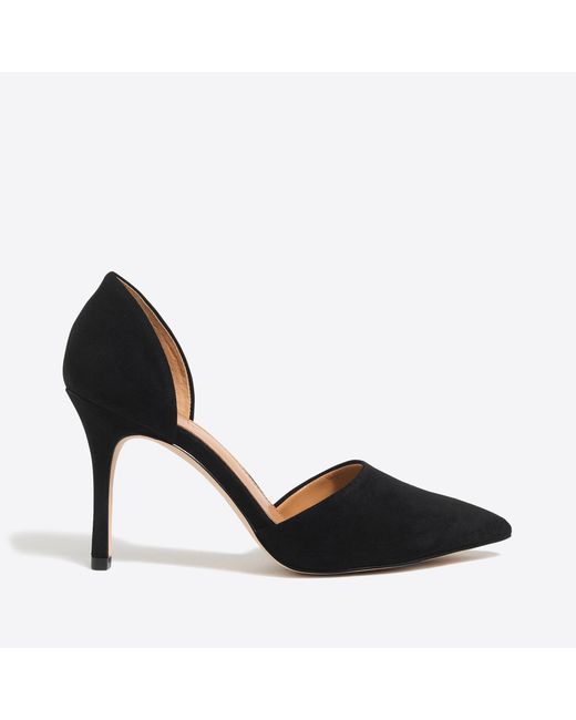 j crew black pumps