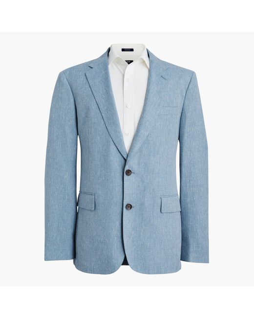 J.Crew Blue Textured Slim-fit Thompson Suit Jacket for men