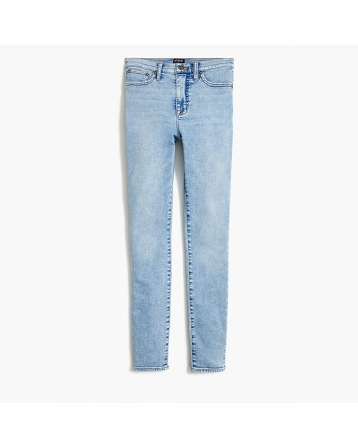 J.Crew Cotton 10" Highrise Skinny Jean In Signature Stretch+ in Blue