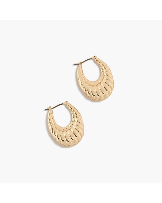 J crew shop gold hoop earrings