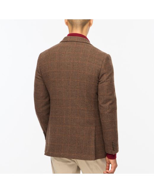 J.Crew Plaid Wool Blazer in Brown for Men Lyst