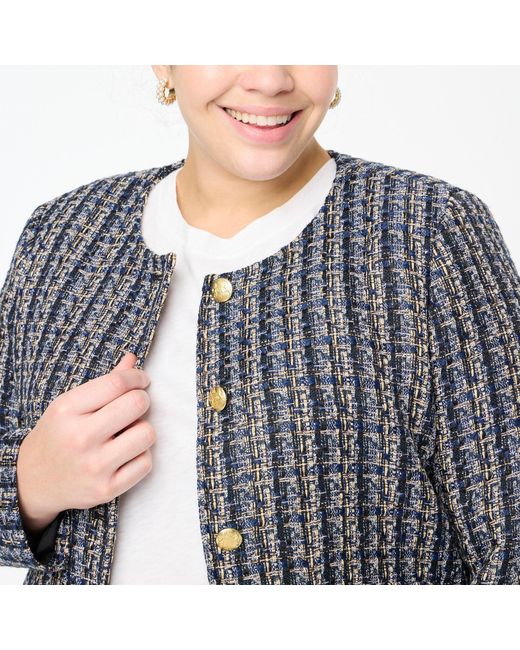 J.Crew Tweed Lady Jacket in Black Lyst