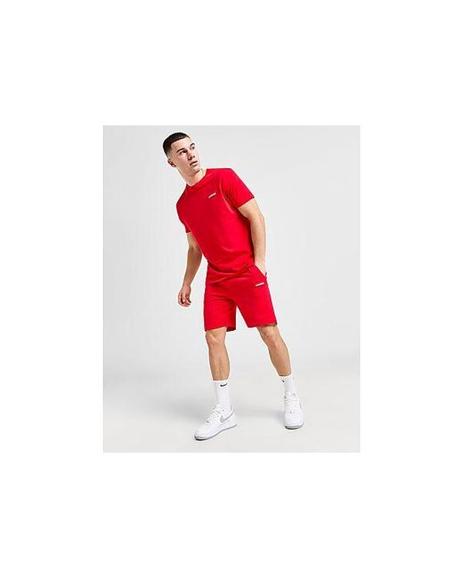 McKenzie Red Essential T-shirt/shorts Set for men