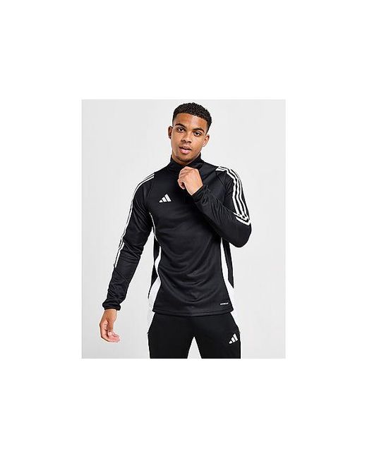 Adidas Black Tiro 1/4 Zip Top for men