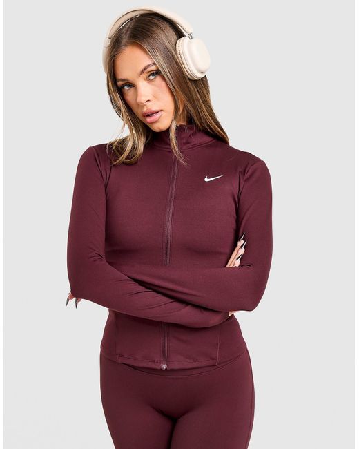 Training One Giacca Con Zip Intera di Nike in Red