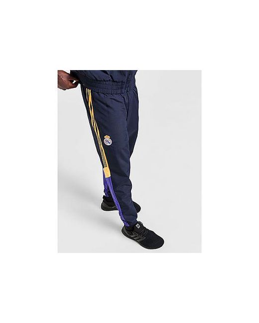 Adidas Black Real Madrid Woven Track Pants for men