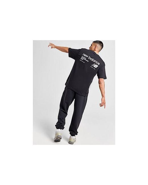 ★NEW BALANCE★ Men's Linear Back Print T-Shirt New Balance Linear Back Print T-shirt in Black for Men | Lyst UK