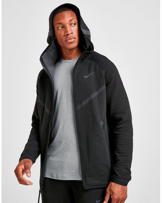 Nike Fleece Tech Full Zip Windrunner Hoodie in Black for Men - Lyst