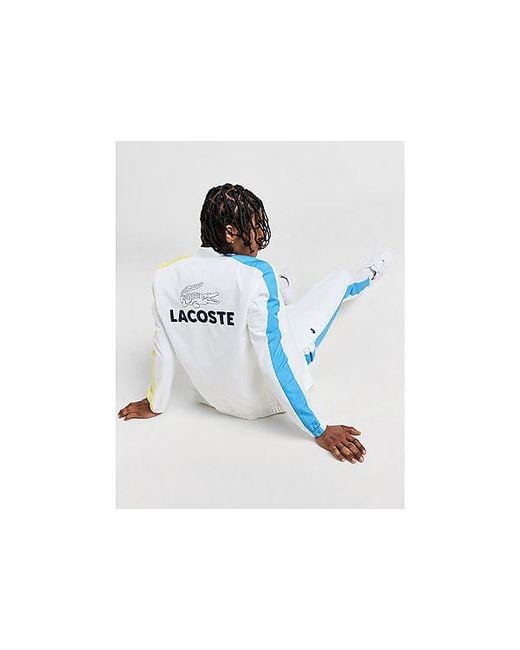 Lacoste Black Colour Block Back Logo Tracksuit for men