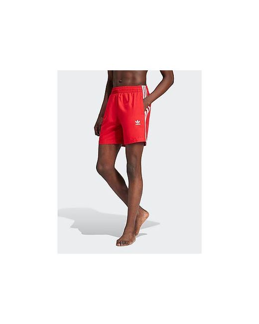 Adidas Red California Swim Shorts for men