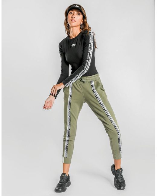 adidas originals ryv taping high waist jogger