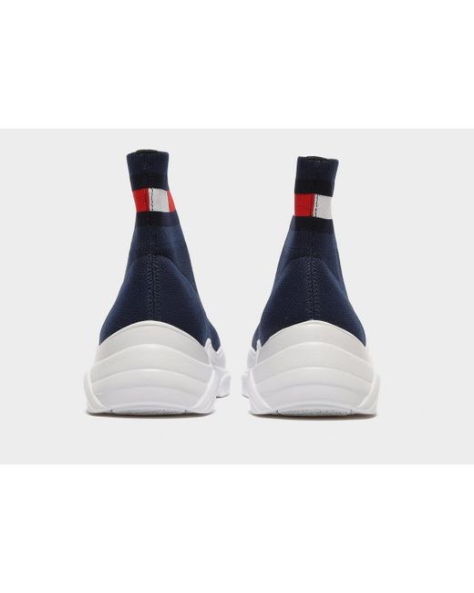tommy hilfiger sock boots navy