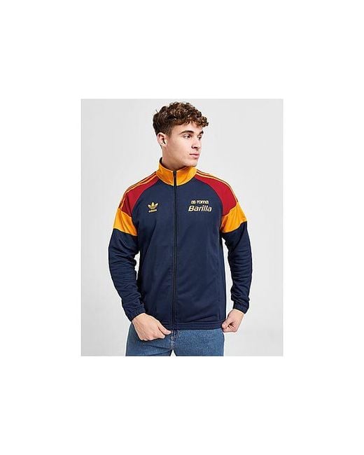 Giacca Sportiva AS Roma 1993 di Adidas Originals in Black da Uomo