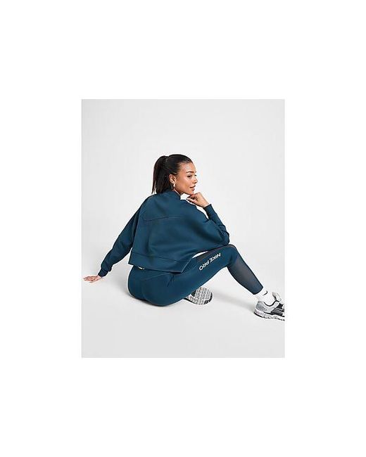 Nike Blue Training Prima Crew Sweatshirt
