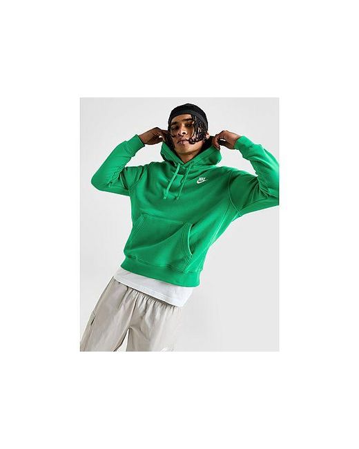 Nike Green Sportswear Club Fleece Pullover Hoodie for men