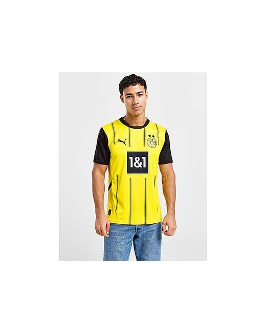 PUMA Black Borussia Dortmund 2024/25 Home Shirt for men