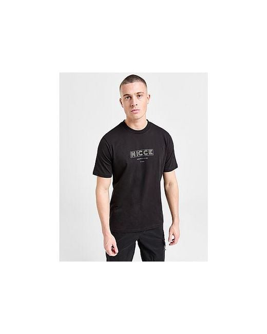Nicce London Black Dyna T-shirt for men