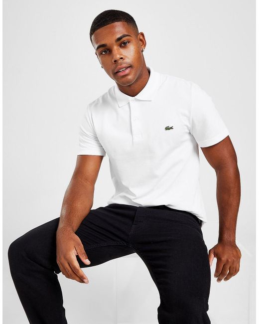 Lacoste Core Polo Shirt in White for Men | Lyst UK