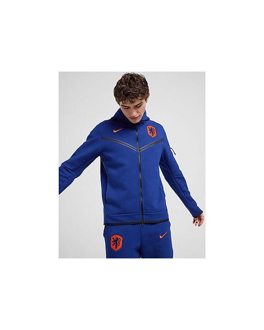 Nike Blue Netherlands Tech Fleece Full Zip Hoodie for men