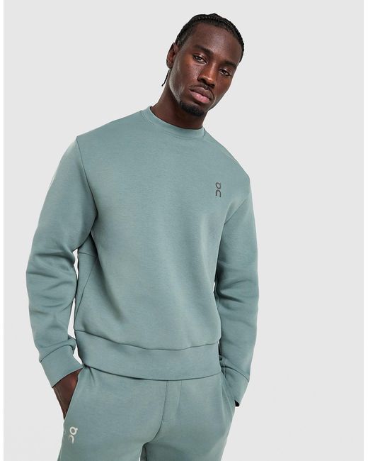 Tech Felpa Crew di On Shoes in Blue da Uomo