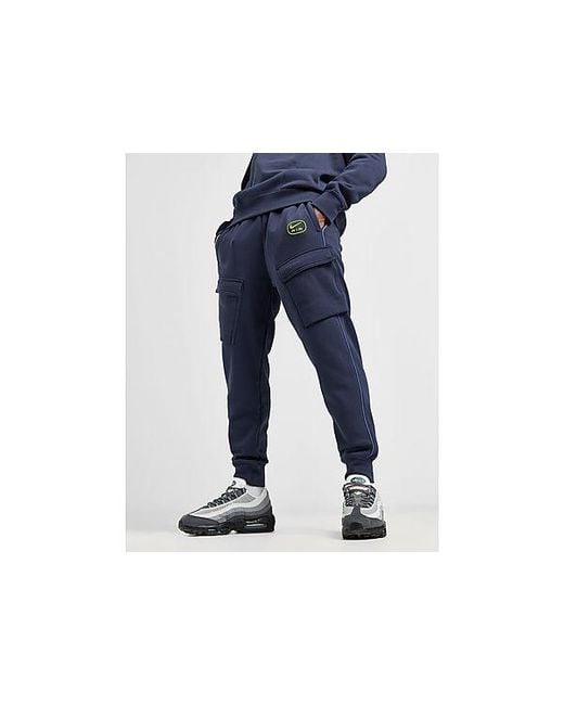 Nike Black Air Fleece Cargo Joggers for men