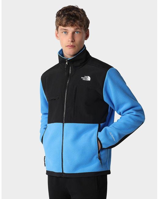 The North Face Denali Black Box Fleece Jacket in Blue for Men | Lyst UK