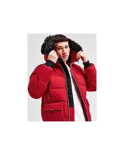 Veste Parka Courte Taymore SUPPLY + DEMAND pour homme en coloris Red