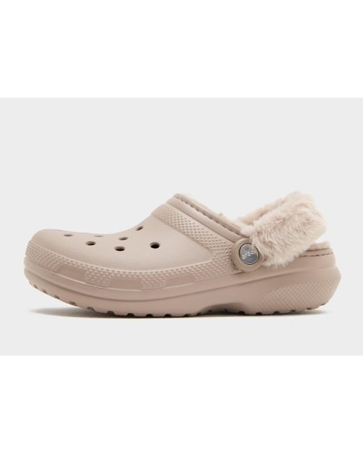 Clog Lined Fuzz Strap Femme CROCSTM en coloris Black