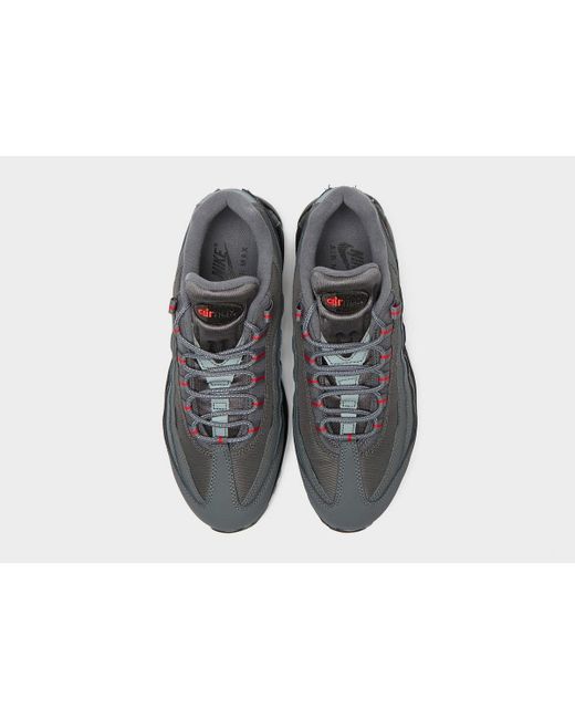 gray and red air max 95