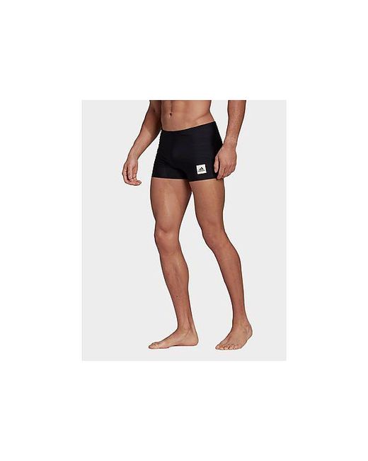 Adidas Black Solid Swim Boxers for men