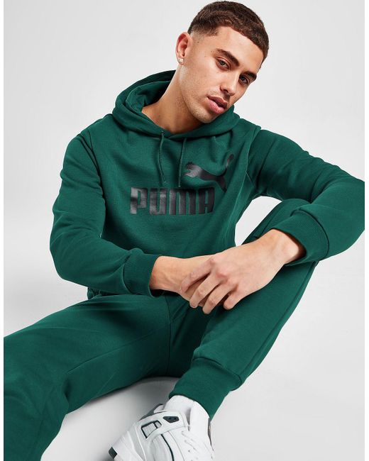 PUMA Green Core Large Logo Overhead Hoodie for men