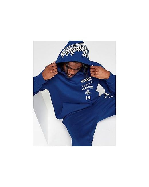 Hoodrich Blue Stadium Hoodie for men