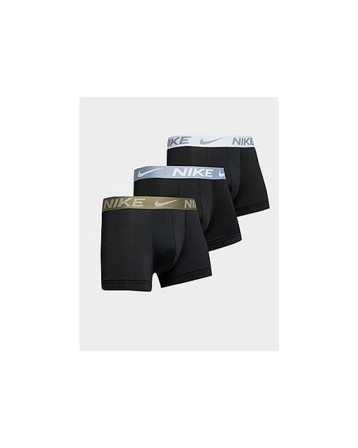 Nike Black 3-pack Essential Micro Trunks for men