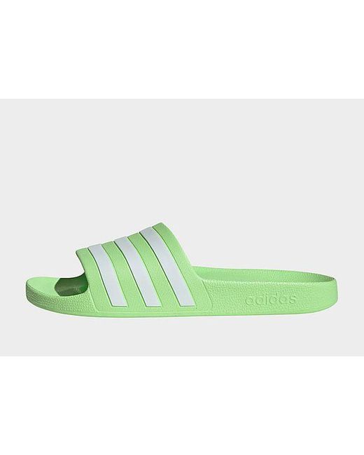 Adidas Green Adilette Aqua Slides