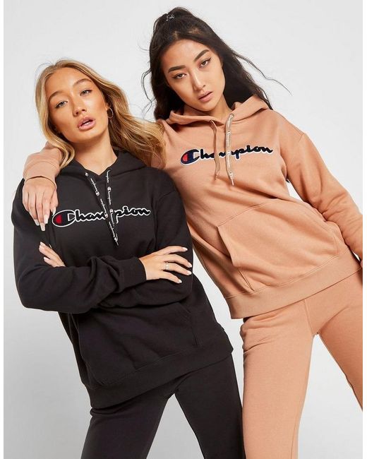champion logo boyfriend hoodie
