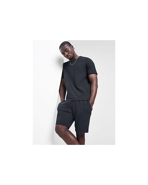 Boss Black Ottoman Ribbed Shorts for men