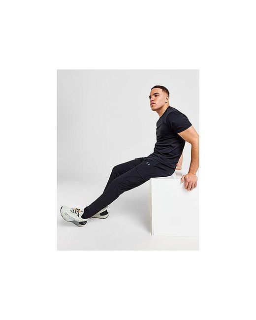 Under Armour Black Woven Cargo Track Pants for men