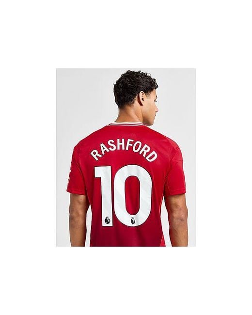 Adidas Red Manchester United Fc 24/25 Rashford #10 Home Shirt for men