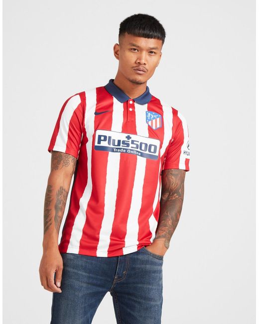 Nike Synthetic Atletico Madrid 2020 21 Home Shirt In Red For Men Lyst
