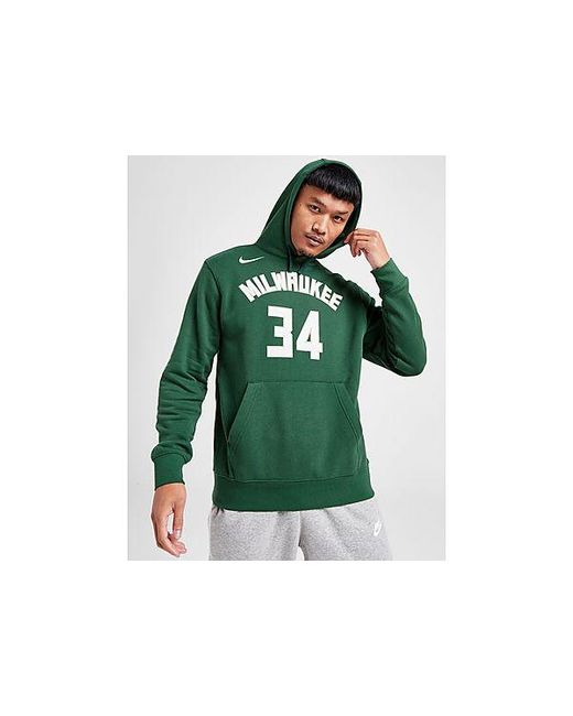 Nike Nba Milwaukee Bucks Antetokounmpo #34 Hoodie in Green for Men | Lyst UK