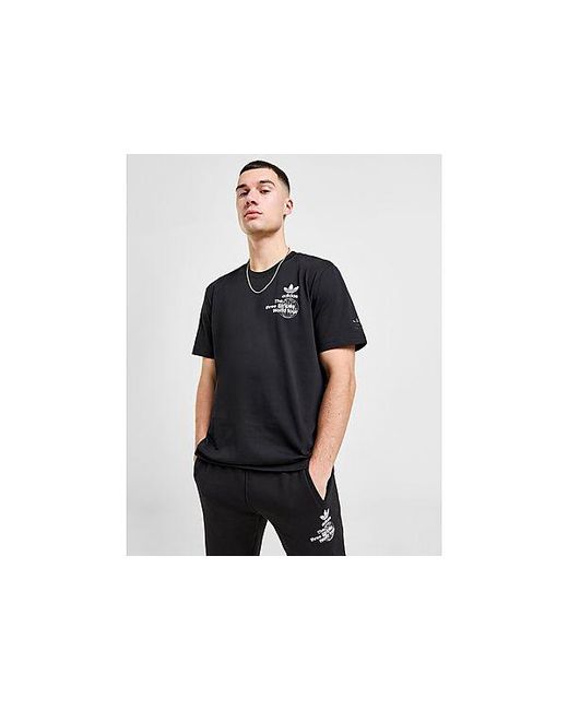 Adidas Originals Black World Tour T-shirt for men